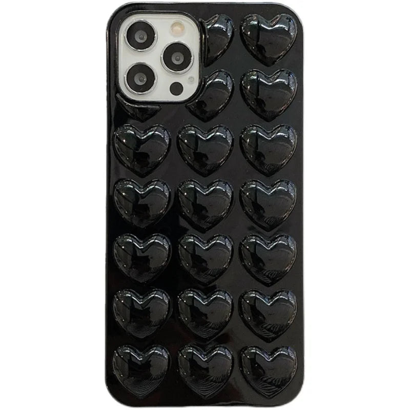Cute 3D Heart Case For iPhone