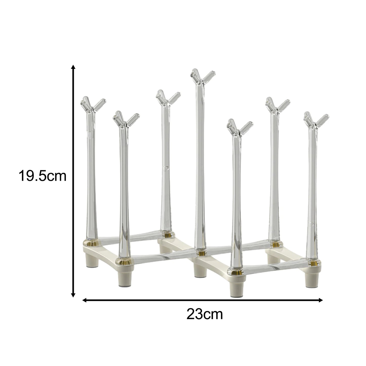 Water Bottle Drying Rack, Bottle Drainer Rack, Adjustable Spacing, Retractable Cup Drying Rack, Mug Cup Rack for