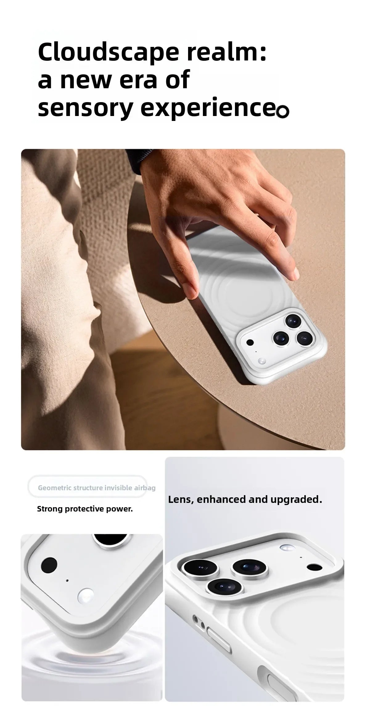 Water Ripple Silicone For Magsafe Wireless Charge Magnetic Phone Case