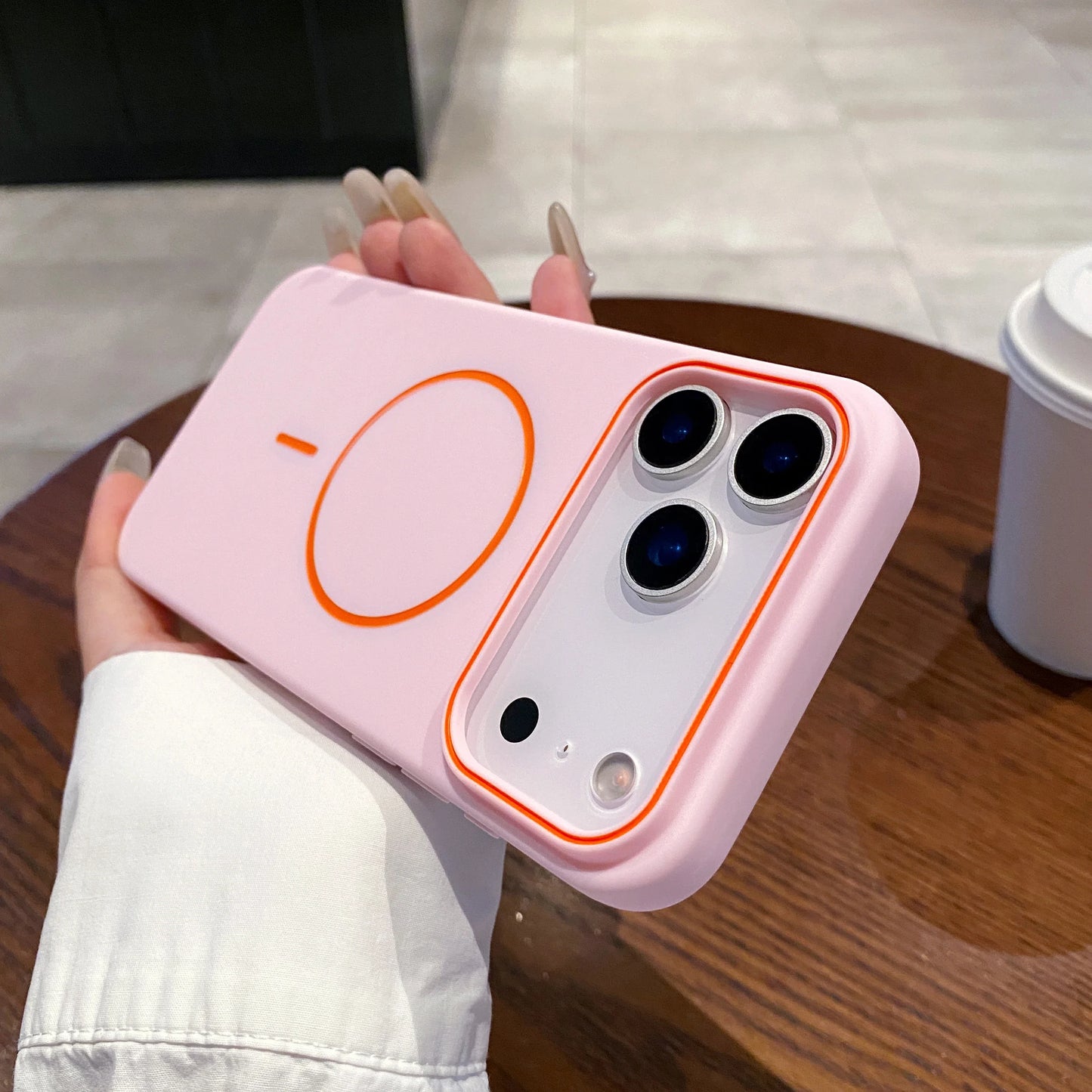 Magnetic Soft Phone Case For iPhone Wireless Charging Cover