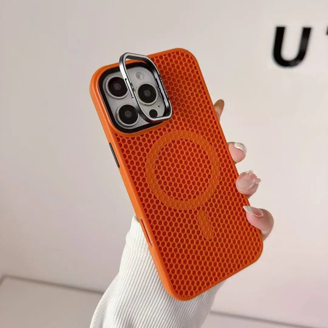 Honeycomb Grid Mesh Cooling for Magsafe Case for iPhone 16 15 14
