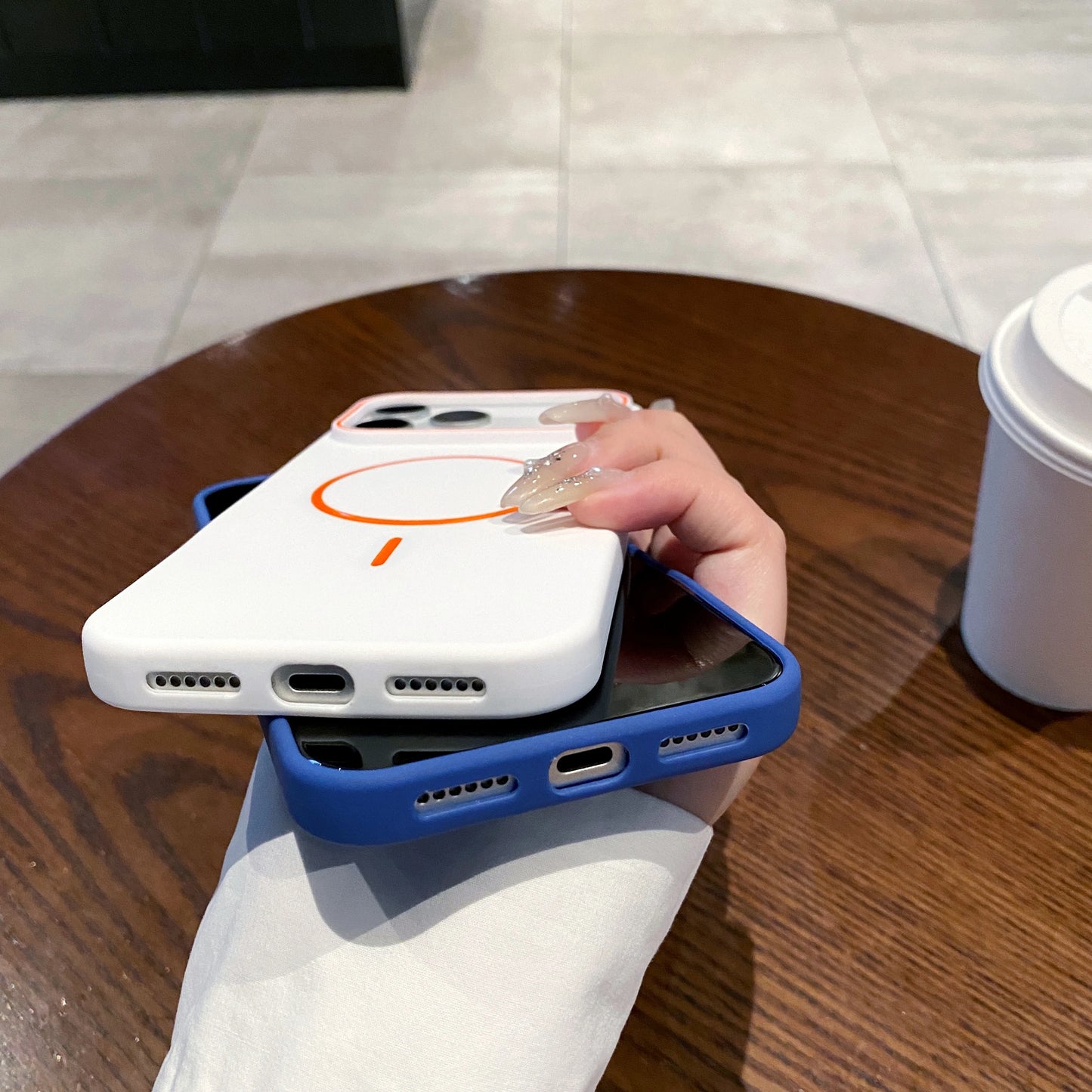 Magnetic Soft Phone Case For iPhone Wireless Charging Cover