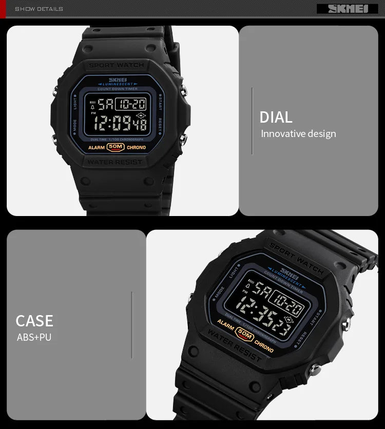 SKMEI 1628 Military Digital Watch Waterproof