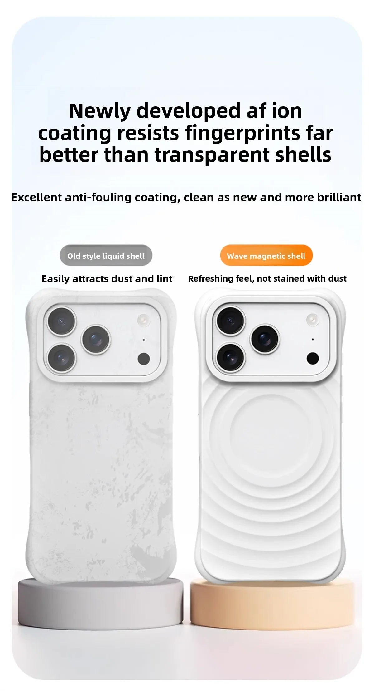 Water Ripple Silicone For Magsafe Wireless Charge Magnetic Phone Case