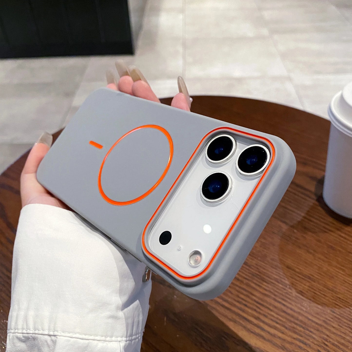 Magnetic Soft Phone Case For iPhone Wireless Charging Cover
