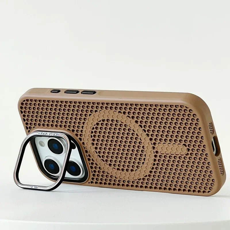 Honeycomb Grid Mesh Cooling for Magsafe Case for iPhone 16 15 14