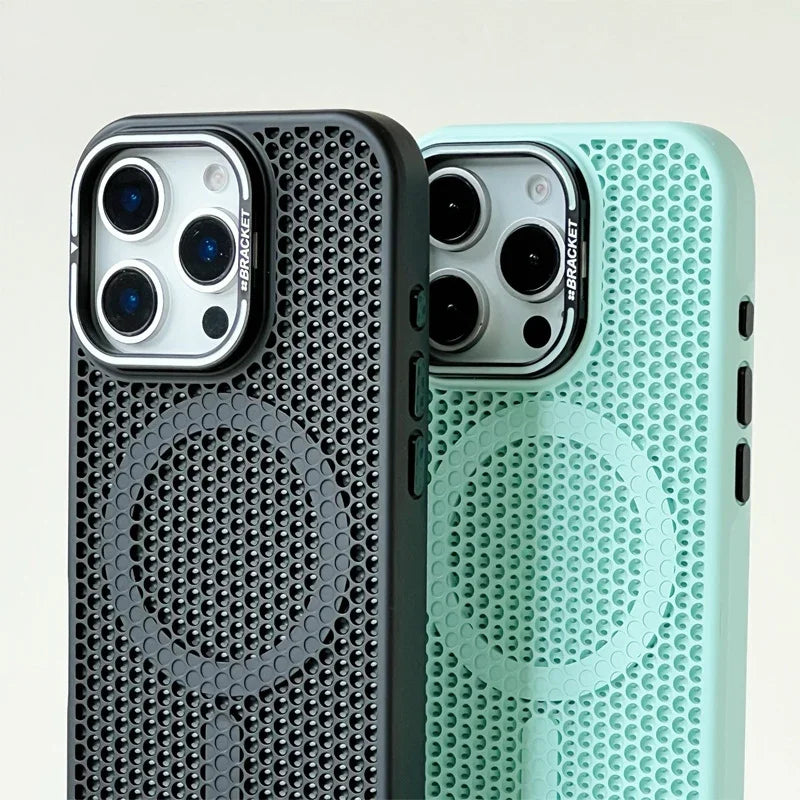 Honeycomb Grid Mesh Cooling for Magsafe Case for iPhone 16 15 14