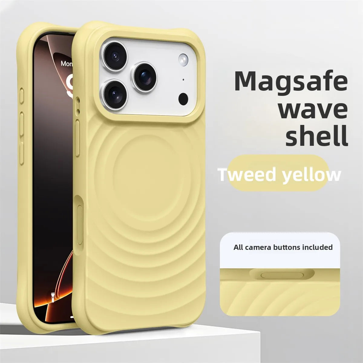Water Ripple Silicone For Magsafe Wireless Charge Magnetic Phone Case