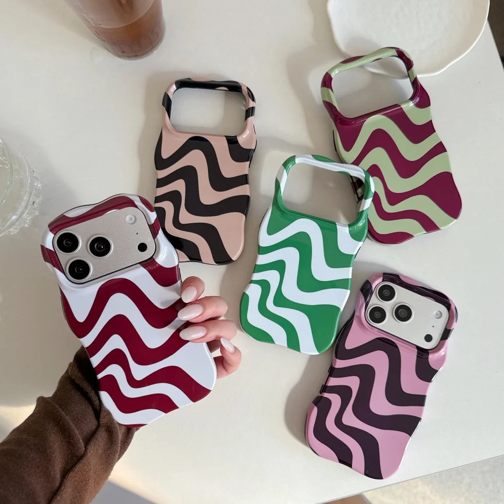 Water Ripple Double Color Contrast Case for iPhone