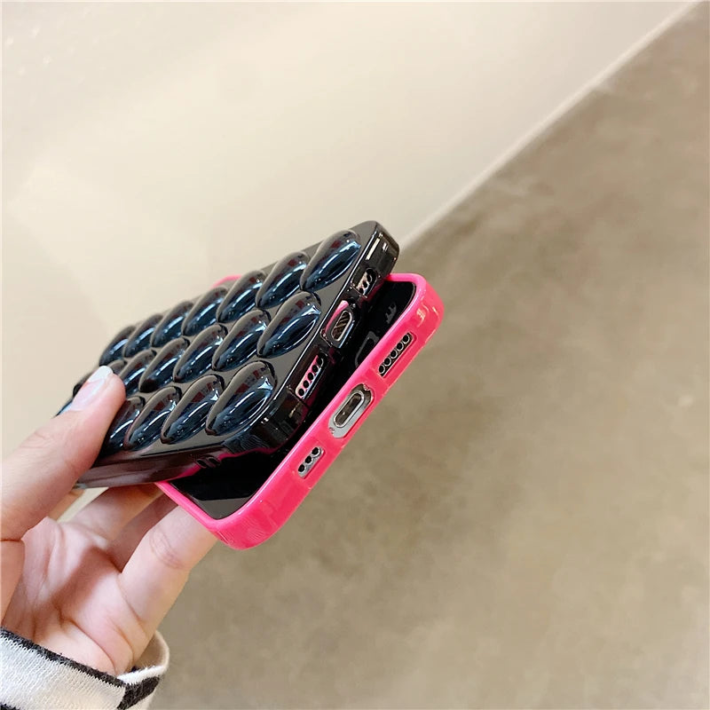 Cute 3D Heart Case For iPhone