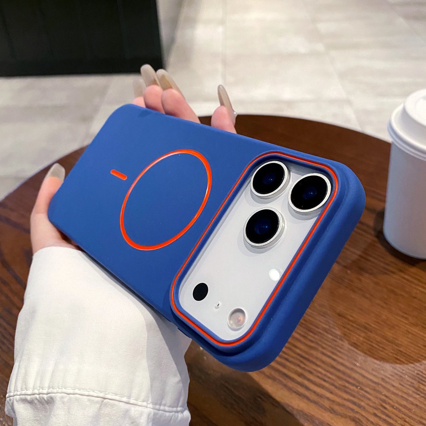 Magnetic Soft Phone Case For iPhone Wireless Charging Cover