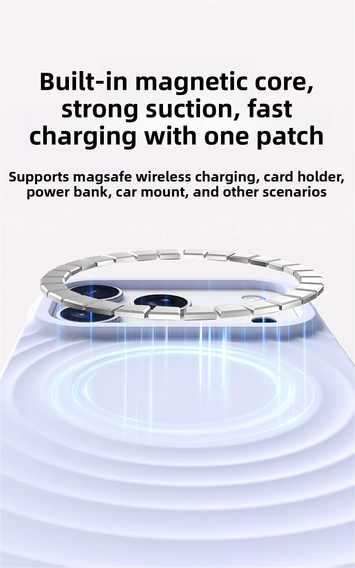 Water Ripple Silicone For Magsafe Wireless Charge Magnetic Phone Case