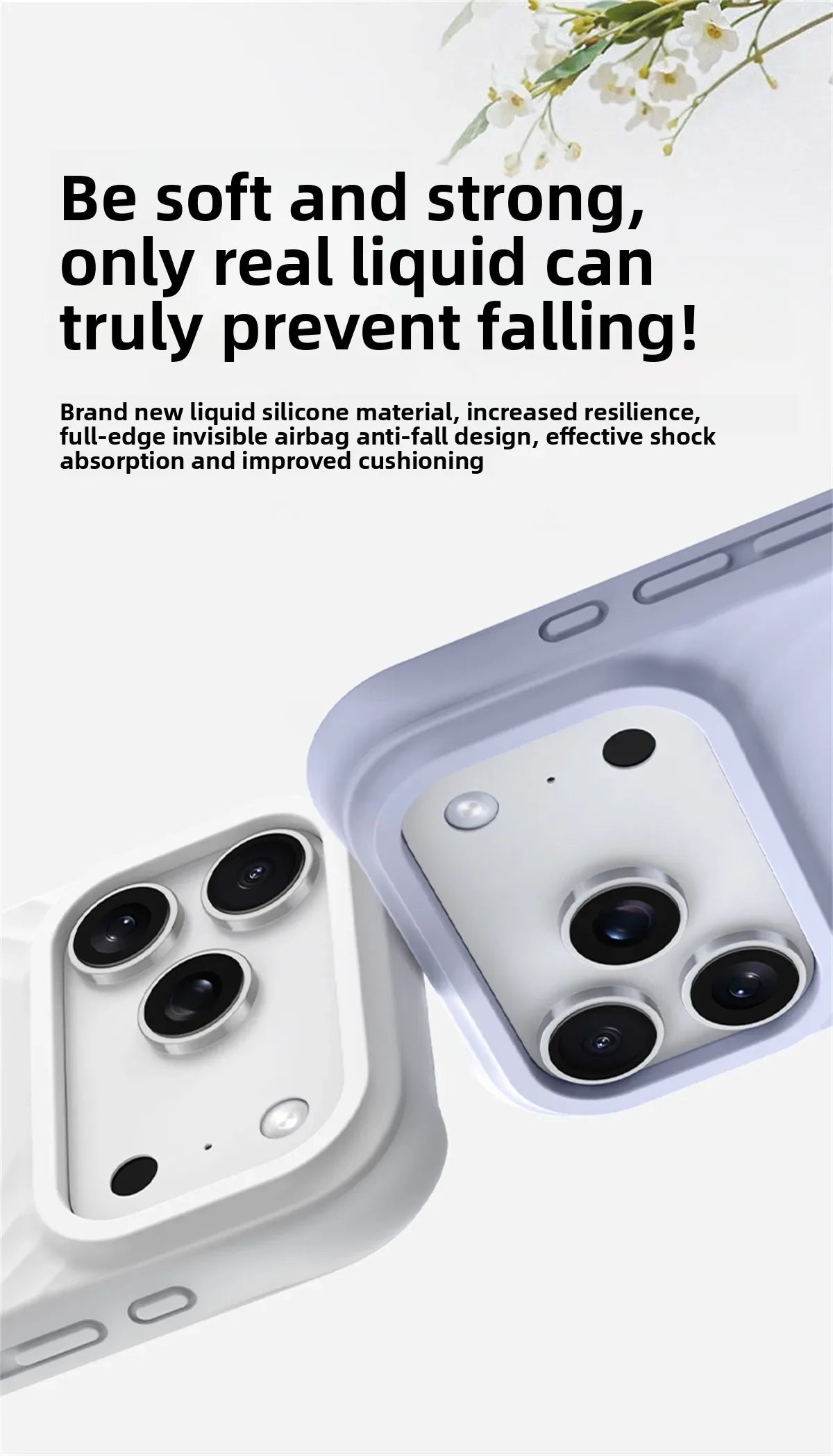 Water Ripple Silicone For Magsafe Wireless Charge Magnetic Phone Case