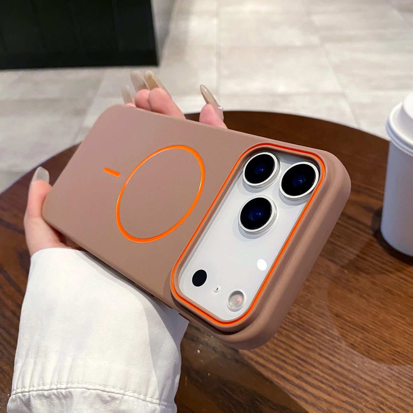 Magnetic Soft Phone Case For iPhone Wireless Charging Cover