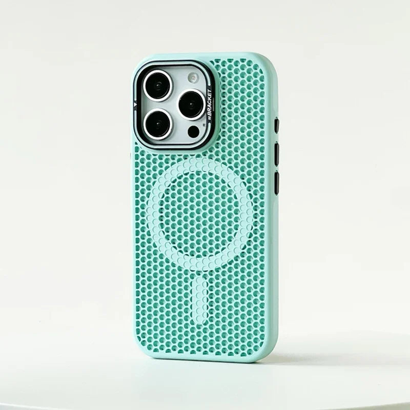 Honeycomb Grid Mesh Cooling for Magsafe Case for iPhone 16 15 14