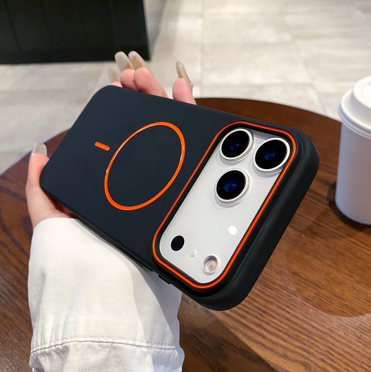 Magnetic Soft Phone Case For iPhone Wireless Charging Cover