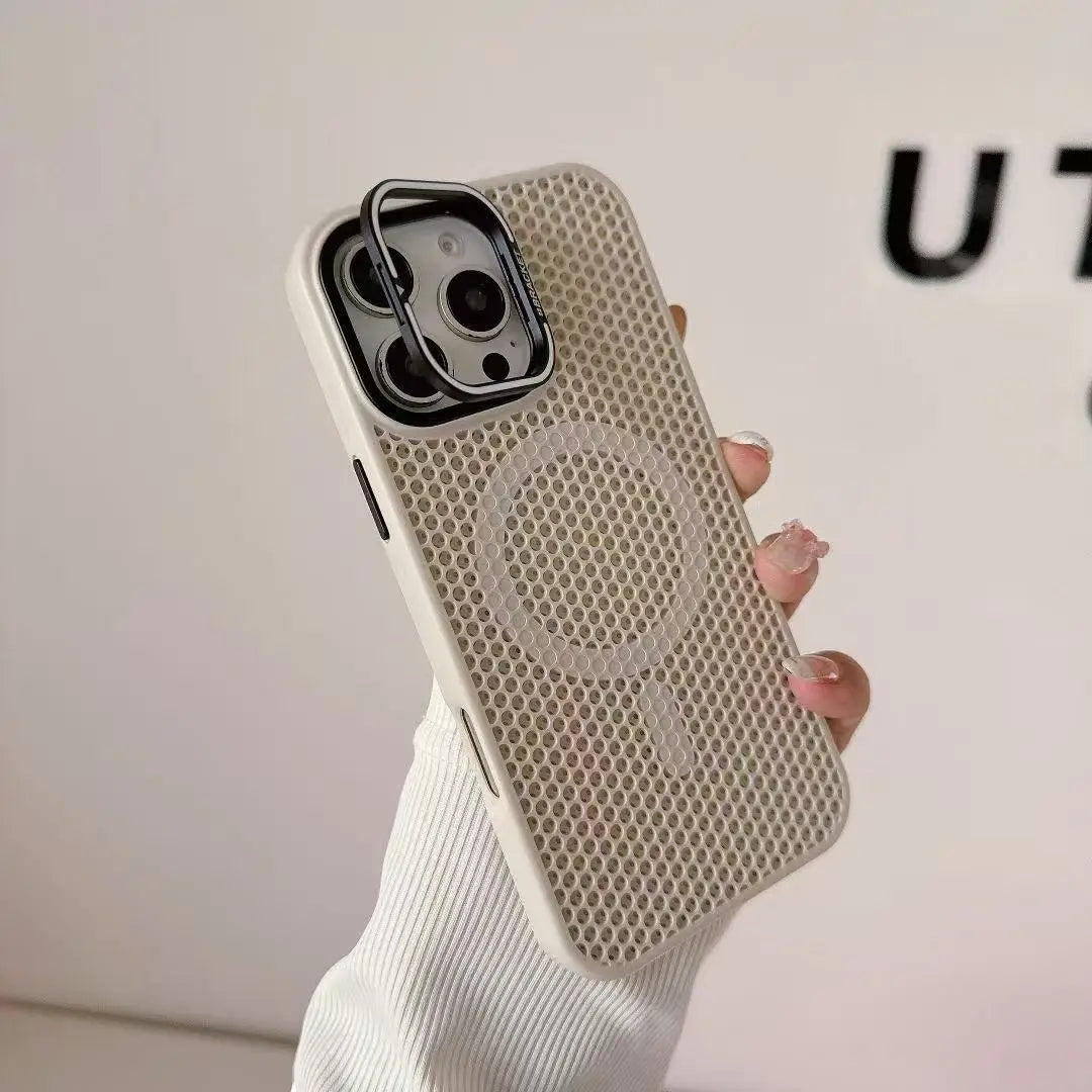 Honeycomb Grid Mesh Cooling for Magsafe Case for iPhone 16 15 14