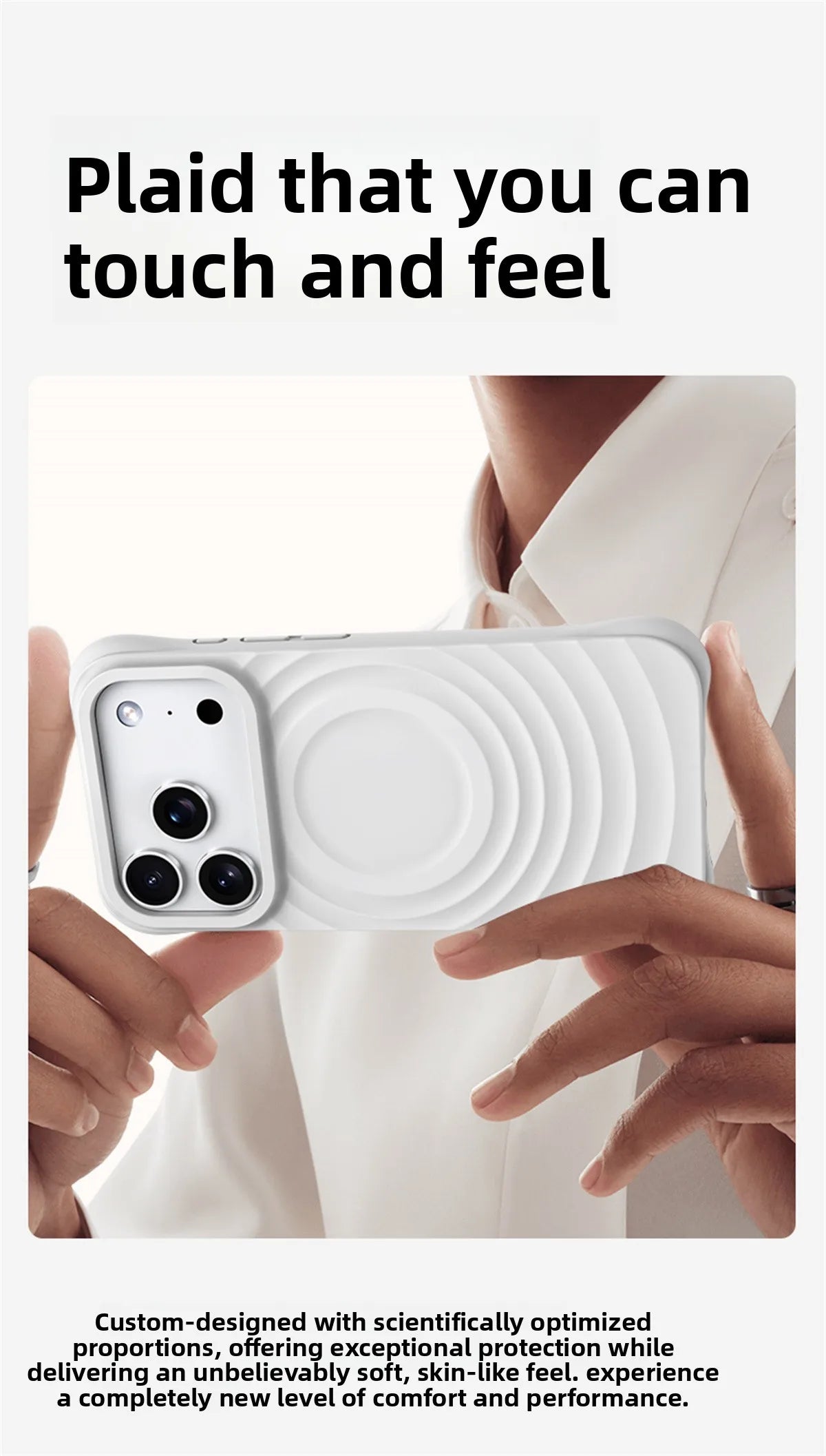 Water Ripple Silicone For Magsafe Wireless Charge Magnetic Phone Case