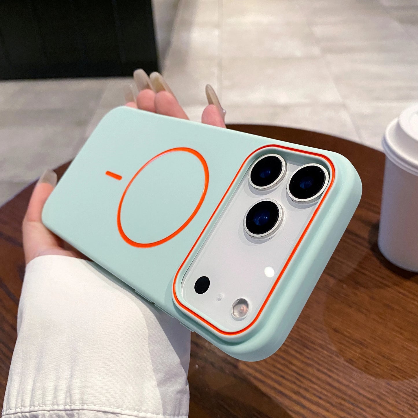 Magnetic Soft Phone Case For iPhone Wireless Charging Cover