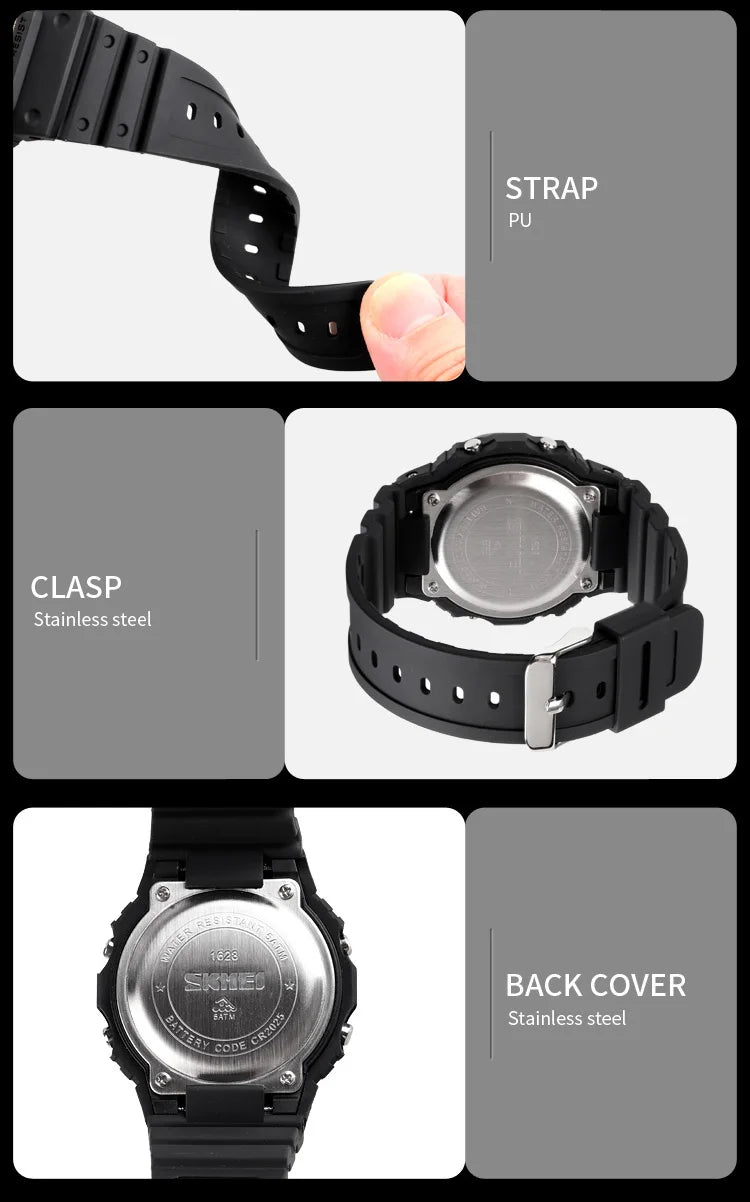 SKMEI 1628 Military Digital Watch Waterproof