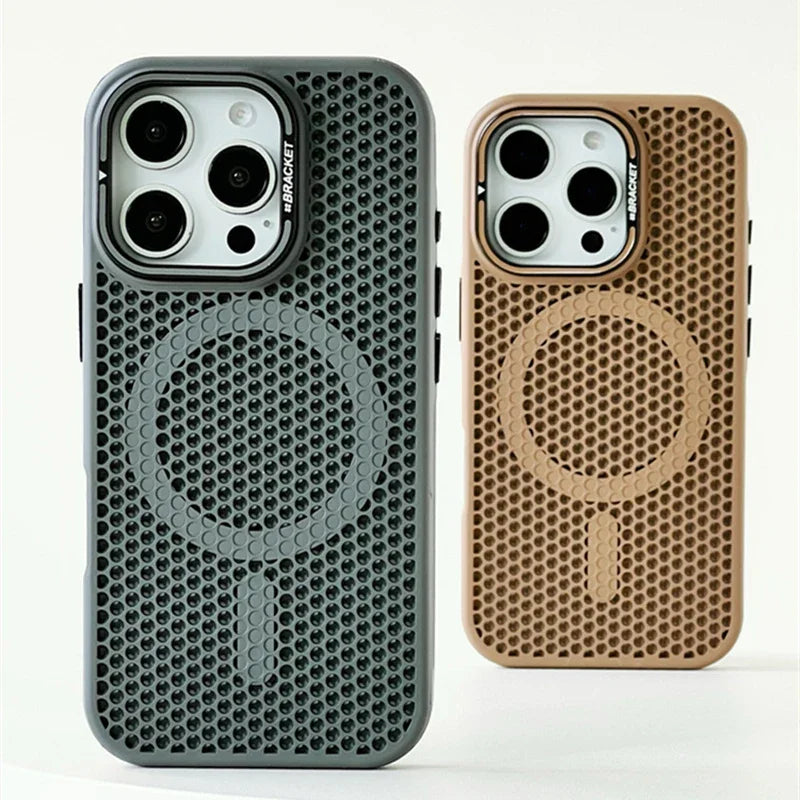 Honeycomb Grid Mesh Cooling for Magsafe Case for iPhone 16 15 14